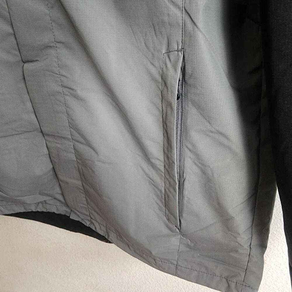 Dixxon Jacket Mens Large Black Full Zip Hooded Windbreaker Ground Up Customs